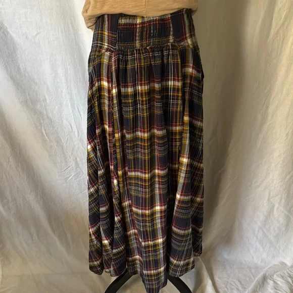 NWT Anthropologie-Pilcro Structured Godet Skirt in Navy - Picture 11 of 11